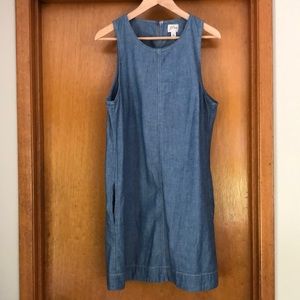 J. Crew chambray shift dress